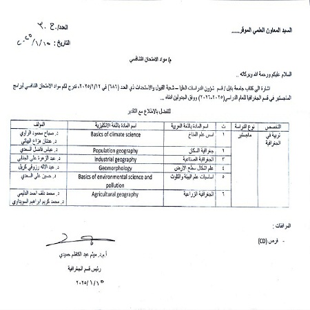 اعلام جامعة بابل - كلية الادارة والاقتصاد