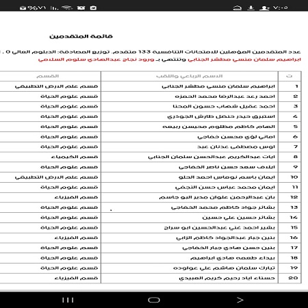 اعلام جامعة بابل - كلية العلوم