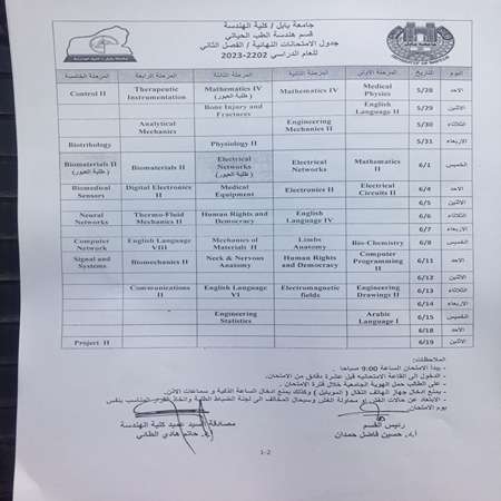 اعلام جامعة بابل - كلية الطب