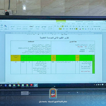 اعلام جامعة بابل - كلية فنون الجميلة