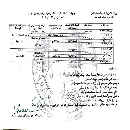 اعلام جامعة بابل - كلية الطب