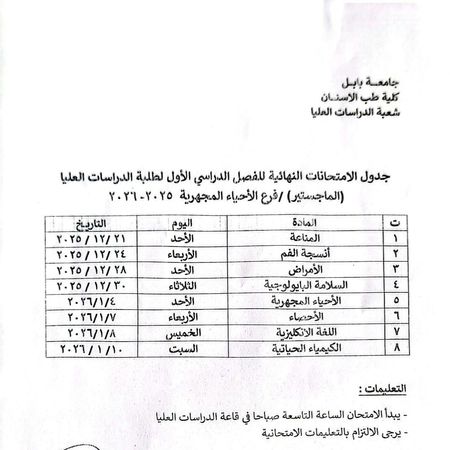اعلام جامعة بابل - كلية الطب