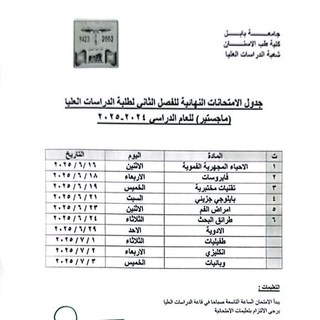 اعلام جامعة بابل - كلية الطب