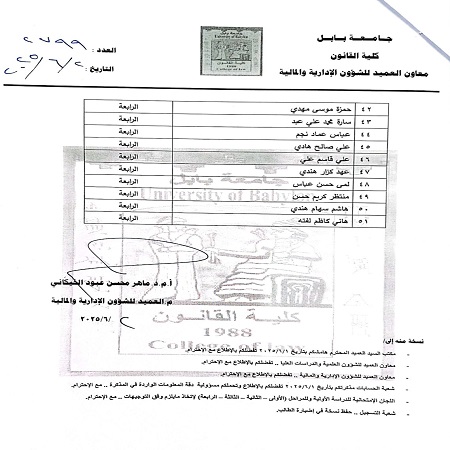 اعلام جامعة بابل - كلية الادارة والاقتصاد