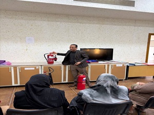 محاضرة علمية عن ( كيفية الوقاية من الحرائق و اجراءات الدفاع المدني ) ...