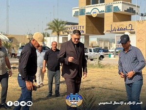 جامعة بابل تطلق حملة واسعة لتشجير مساحاتها الداخلية والخارجية