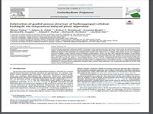 Fabrication of graded porous structure of hydroxypropyl cellulose hydrogels via temperature-induce