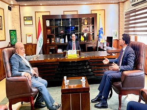 رئيس جامعة بابل يستقبل وفداً من مديرية بلديات بابل