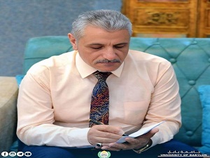 تدريسي في كلية العلوم الإسلامية ينال كتاب شكر من معالي وزير التعليم العالي