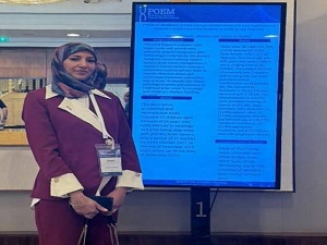تدريسية في جامعة بابل تشارك في ورشة بحوث سرطان الأطفال
