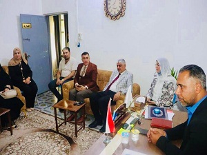 وفد من كلية طب حمورابي يزور مؤسسة البيت العراقي للأبداع