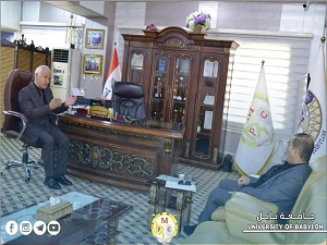 رئيس جامعة بابل يزور كلية هندسة المواد بمناسبة استحداث قسم هندسة السلامة المهنية والحرائق
