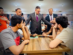 مساعد رئيس الجامعة للشؤون الإدارية يتابع ميدانيا واقع النوادي الطلابية في الجامعة