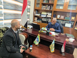 مدير المركز الدكتور بدر ناصر حسين استقبل وفد من العتبة الحسينية المقدسة